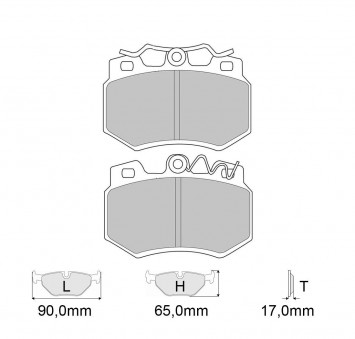 Plaquettes de frein CARBONE LORRAINE Modèle FCP434