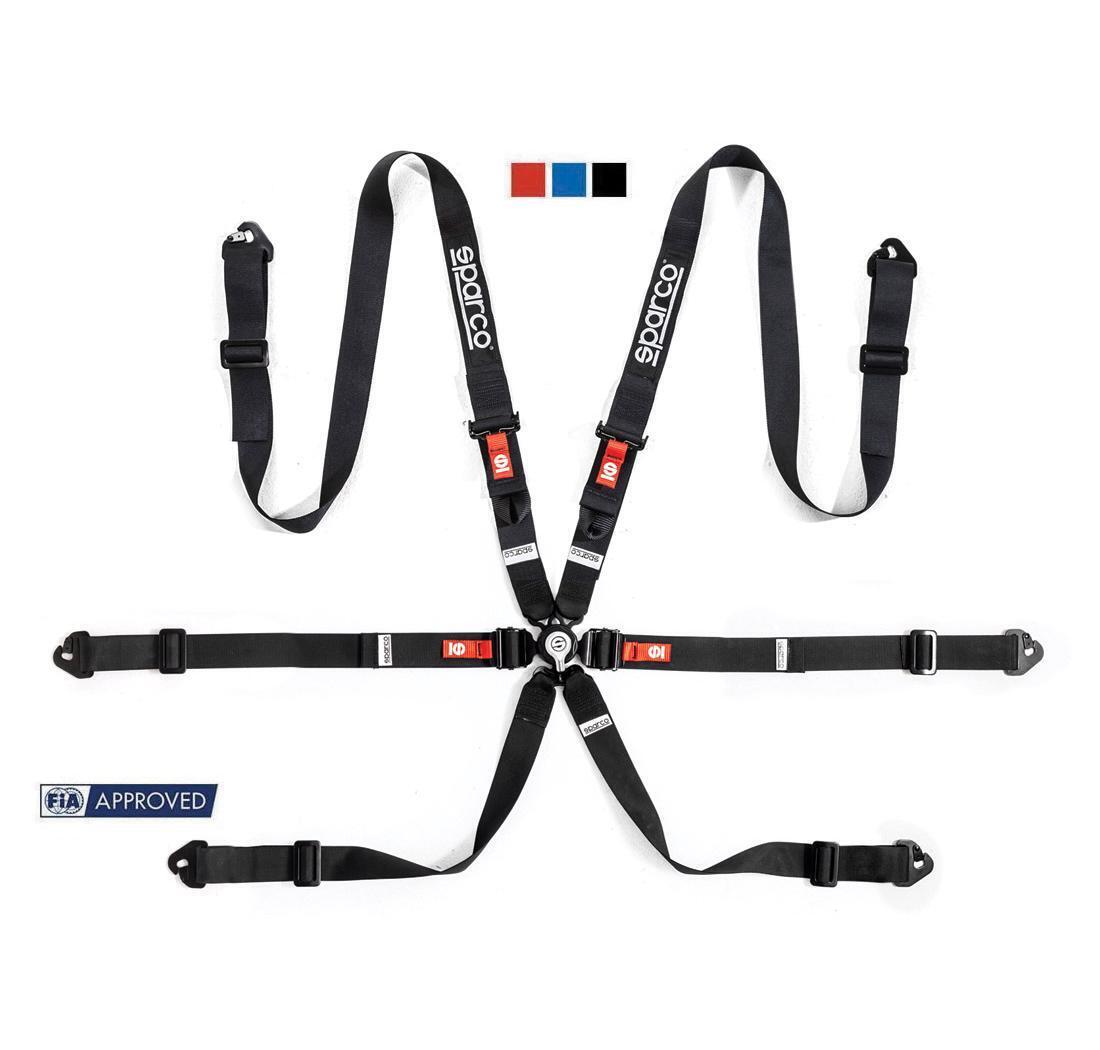 Sparco 6 Point FIA Harness COMPETITION H-2 PD STEEL black