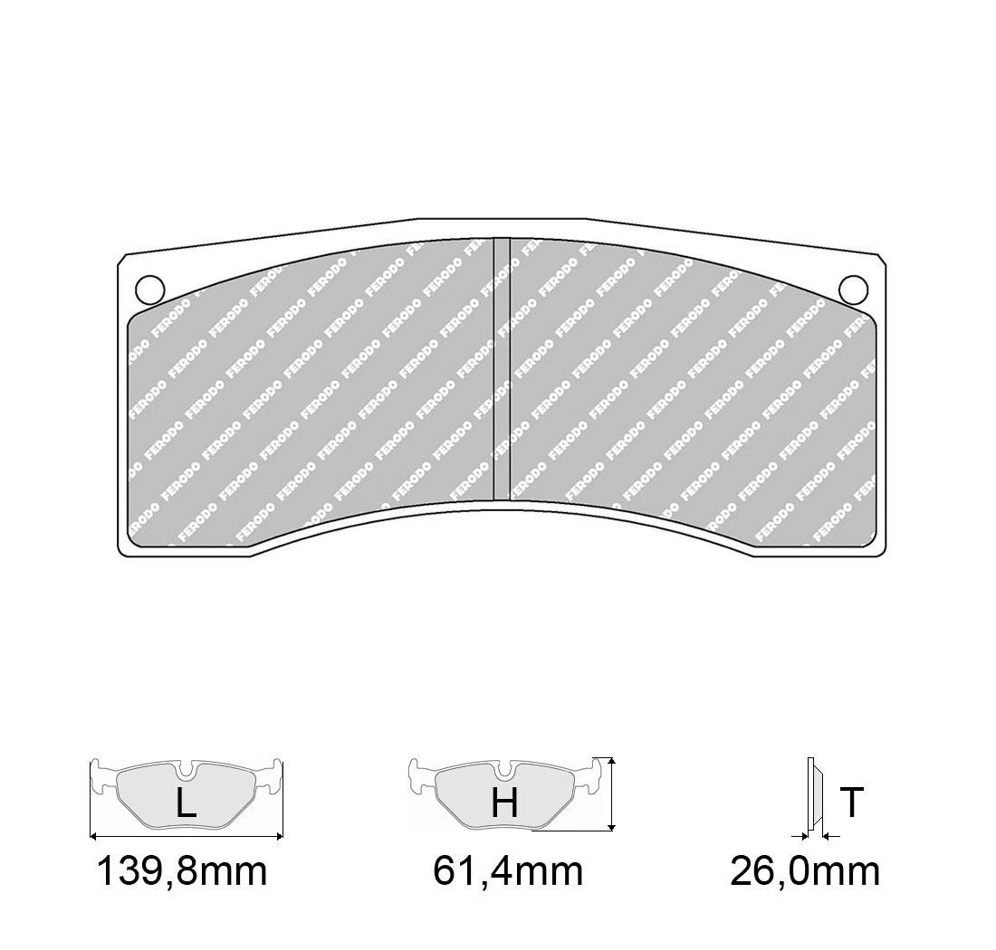 4 brake pads set - FERODO