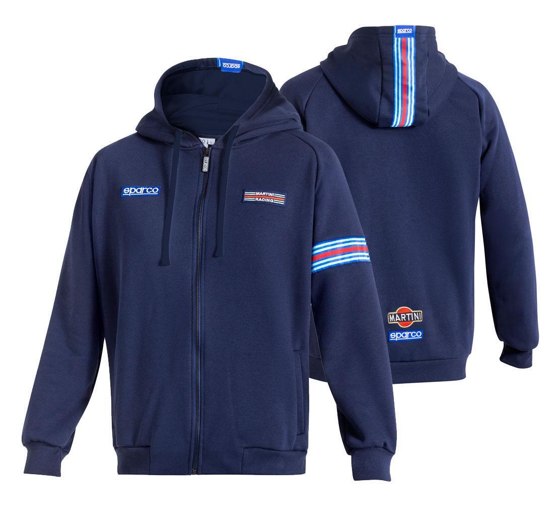 Full zip sweatshirt Sparco Martini Racing - navy blue - L