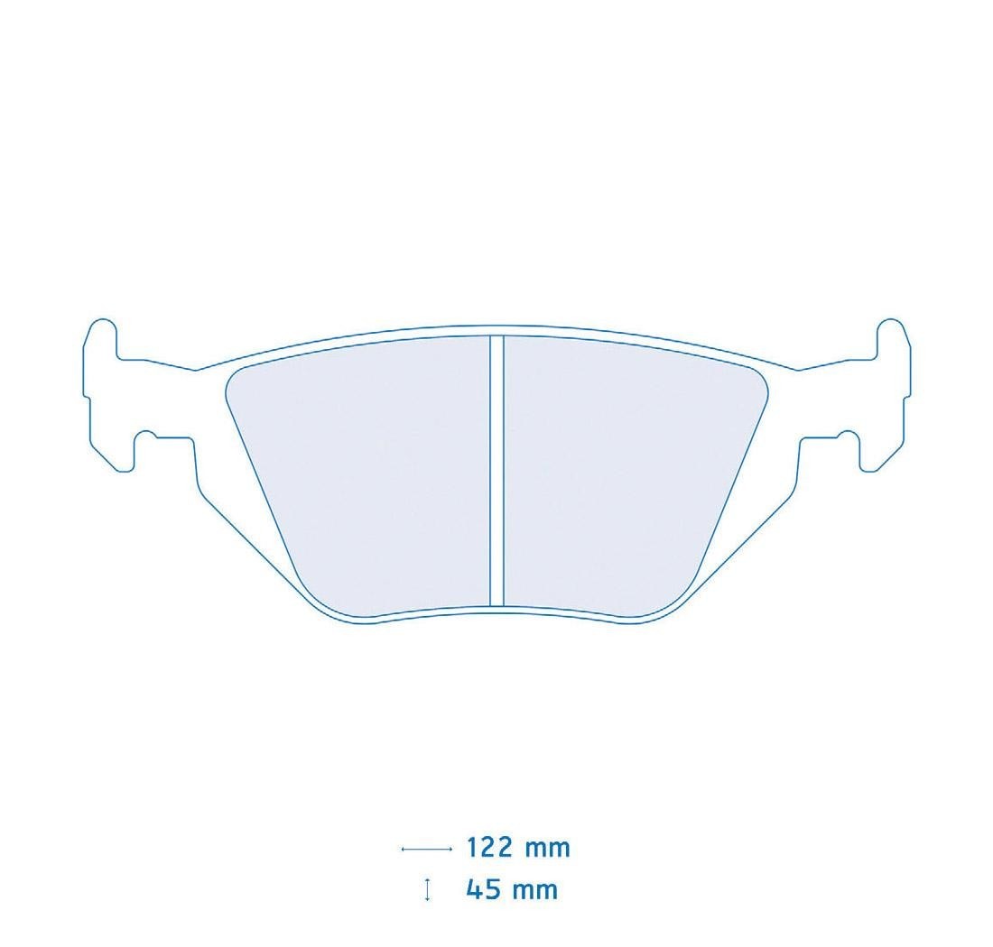 4 brake pads set - Carbone Lorraine