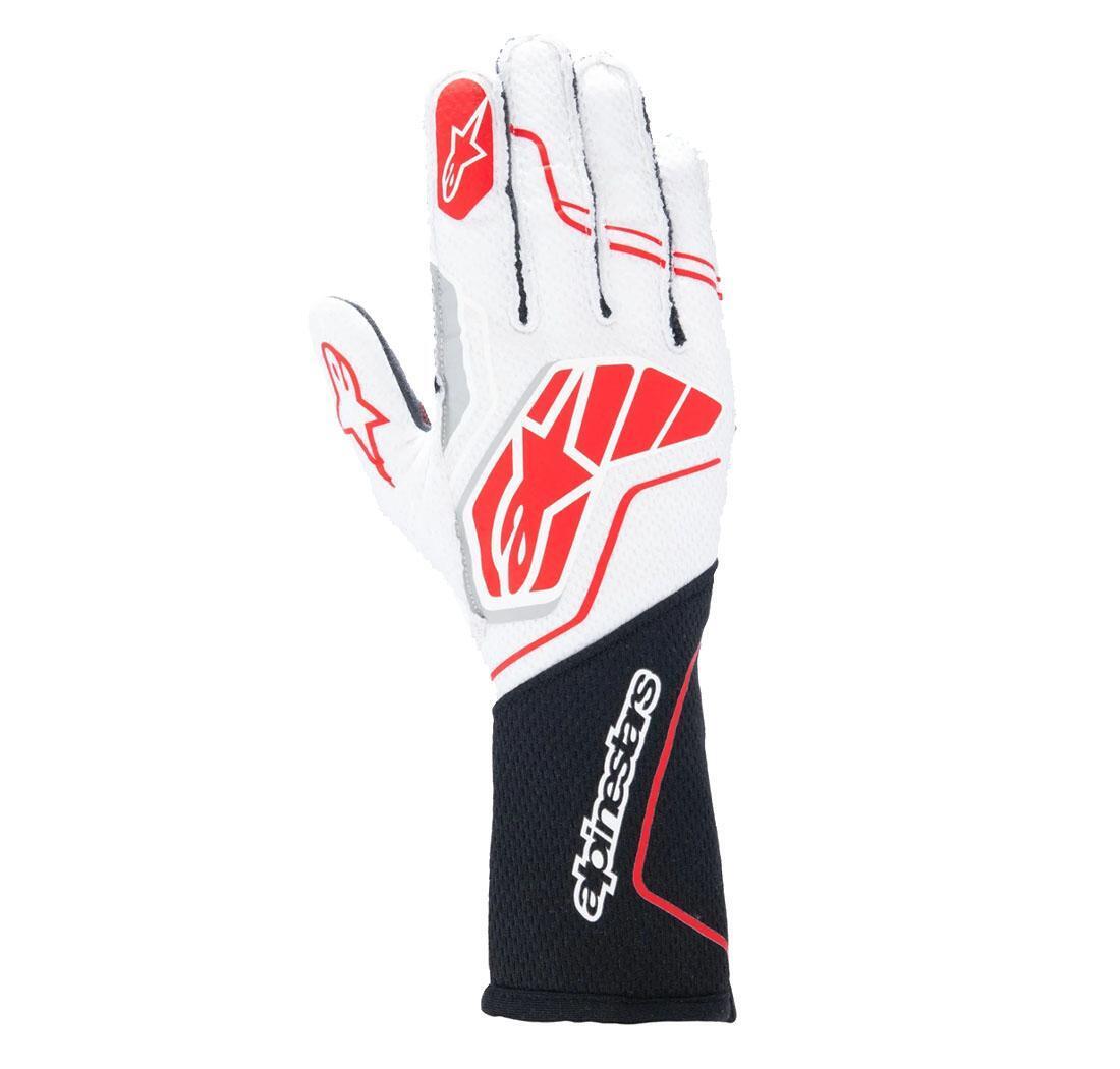 Gants Alpinestars TECH-1 ZX v4 - noir/blanc/rouge - taille L