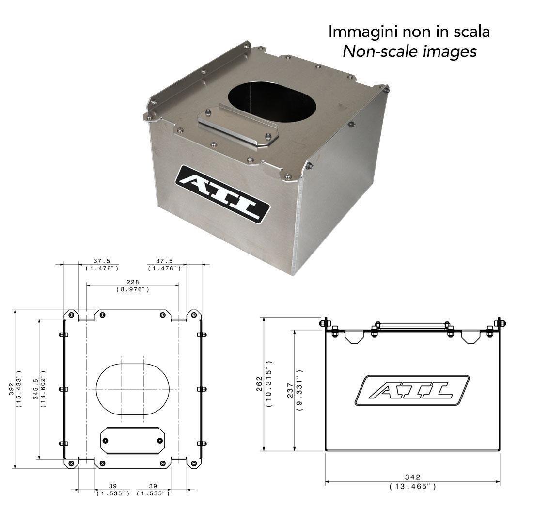 Contenedor aluminio depósito gasolina CN-AA-030 de ATL (20 litros)