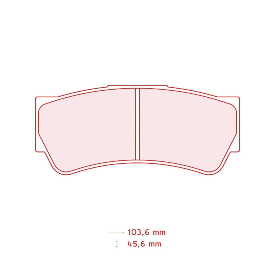 Plaquettes de frein CARBONE LORRAINE Modèle FRP3103