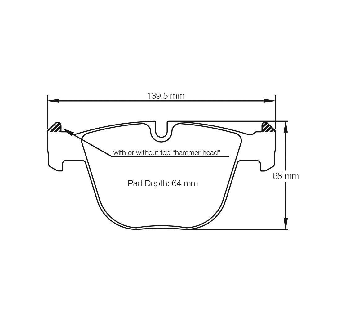 Brake Pads PAGID FCP1672 Model