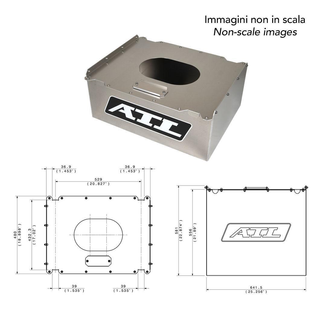 Contenedor aluminio depósito gasolina CN-AA-160 de ATL (120 litros)