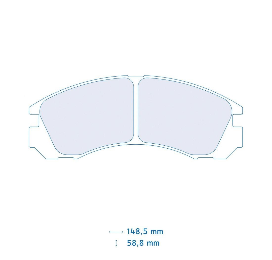 4 brake pads set - Carbone Lorraine