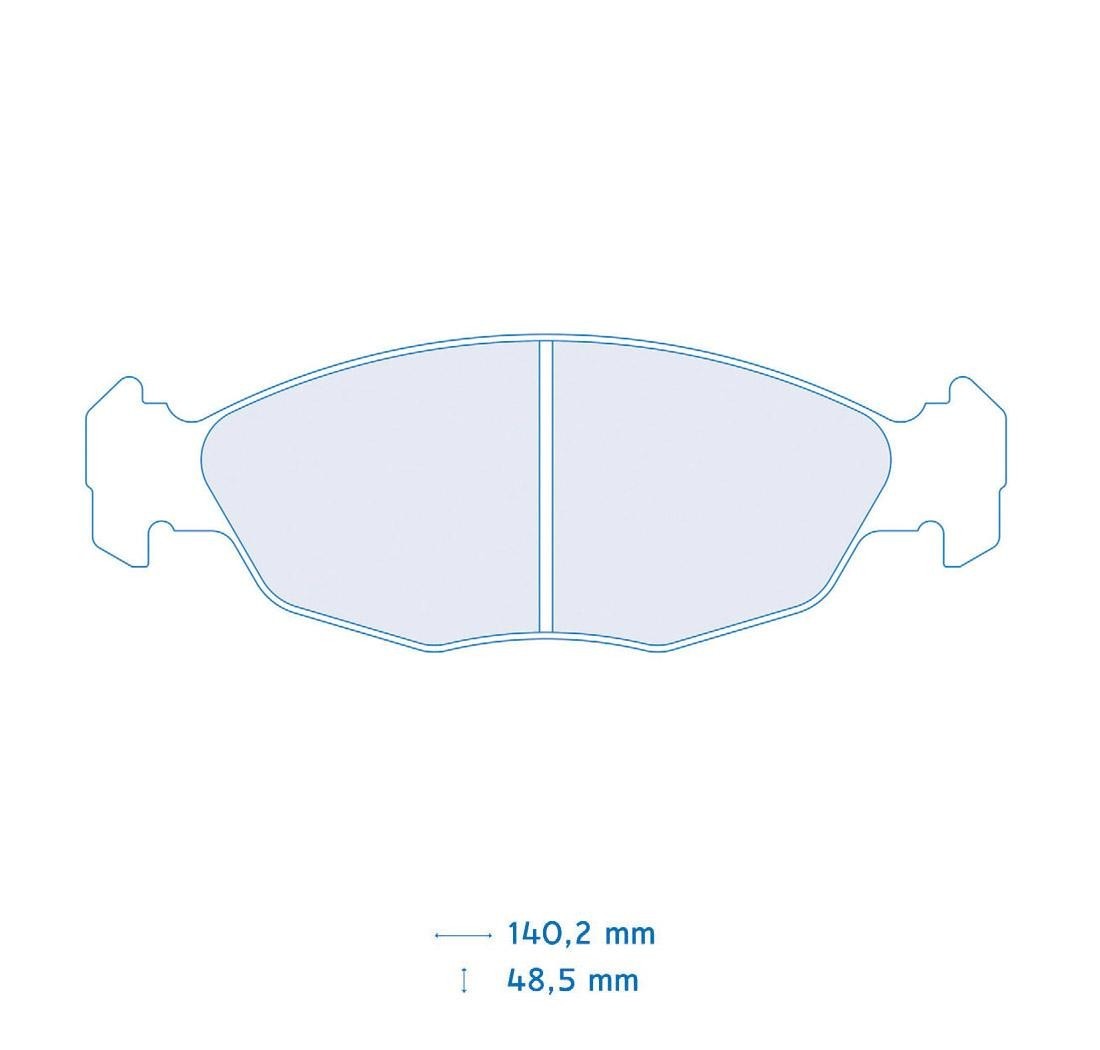 Brake Pads CARBONE LORRAINE FCP876 Model