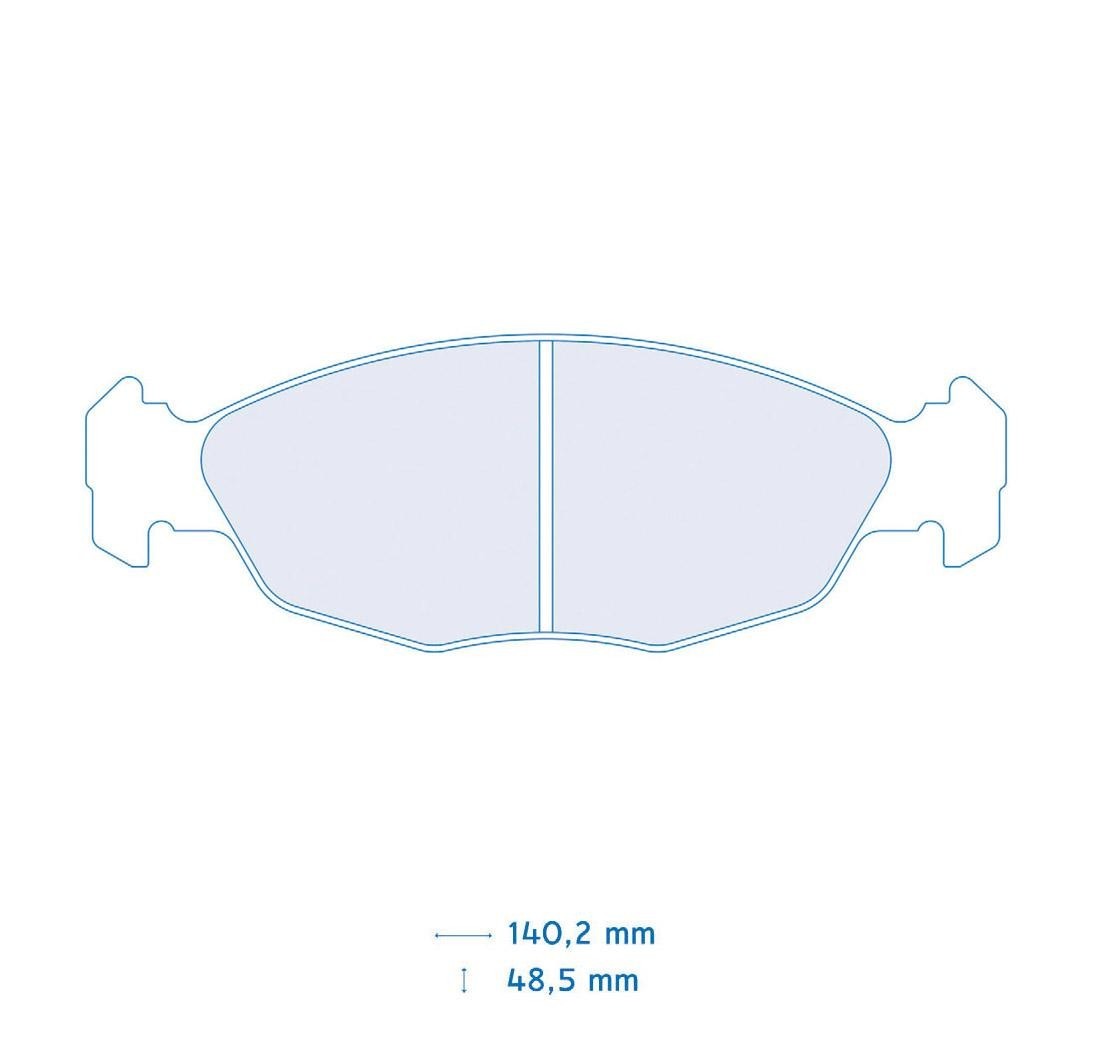 4 brake pads set - Carbone Lorraine