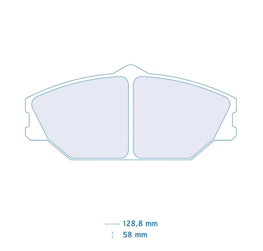 Brake Pads CARBONE LORRAINE FCP406 Model