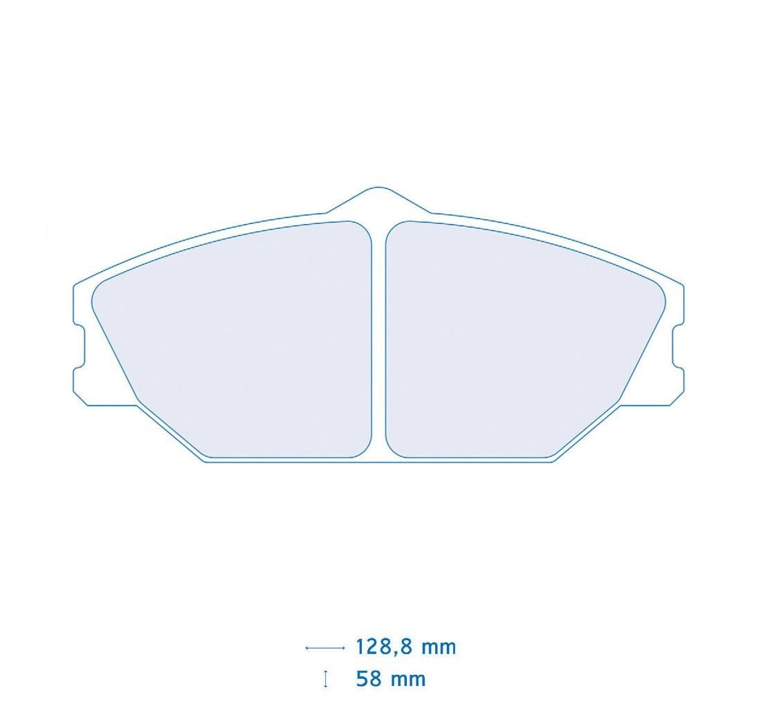 Set de 4 pastillas de freno - Carbone Lorraine