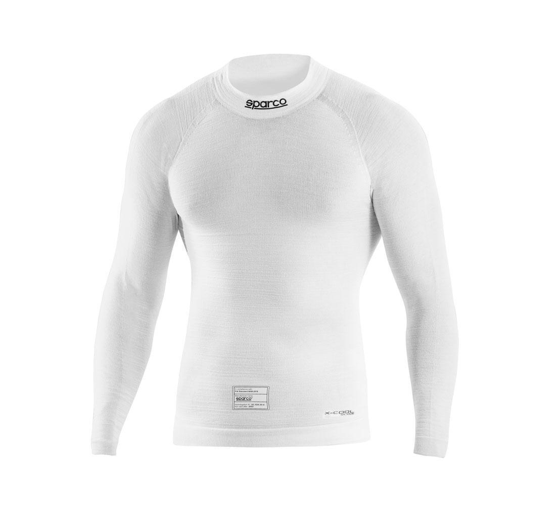 Camiseta de manga larga ignífuga RW-11 EVO de Sparco, blanco, talla L
