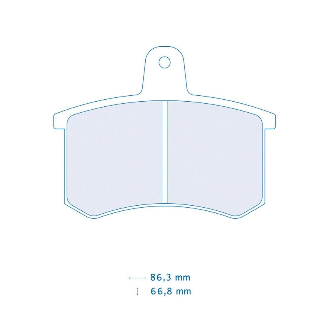 Brake Pads CARBONE LORRAINE FCP596 Model