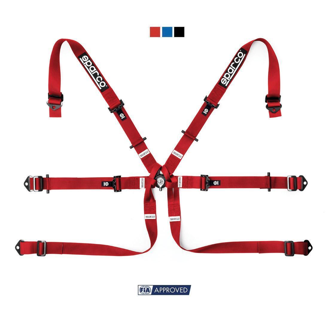 Sparco 6 Point FIA Harness 04819H2 red