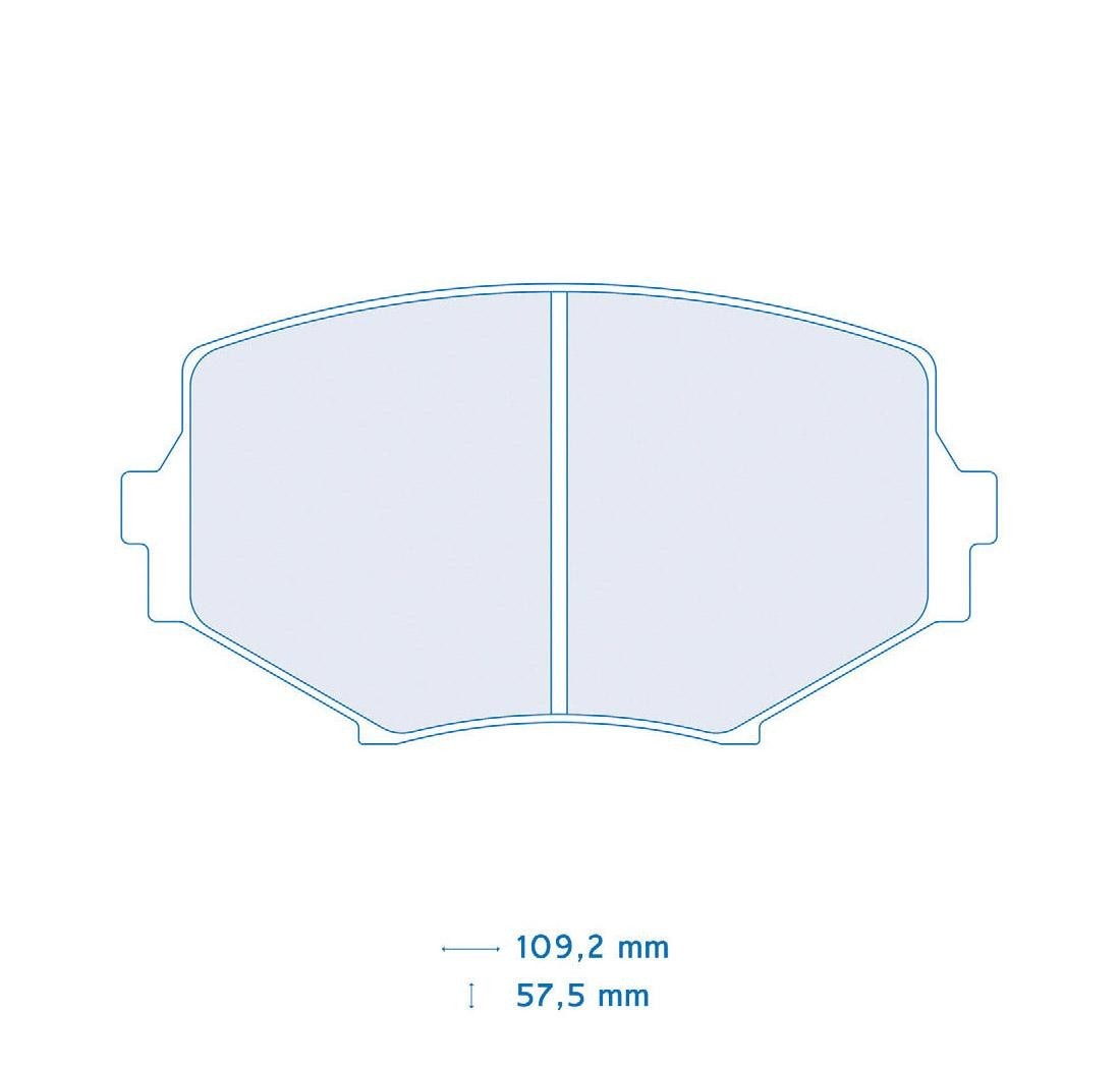 Set de 4 pastillas de freno - Carbone Lorraine