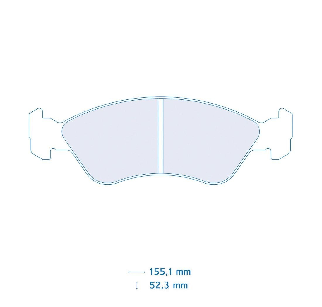 Brake Pads CARBONE LORRAINE FCP584 Model