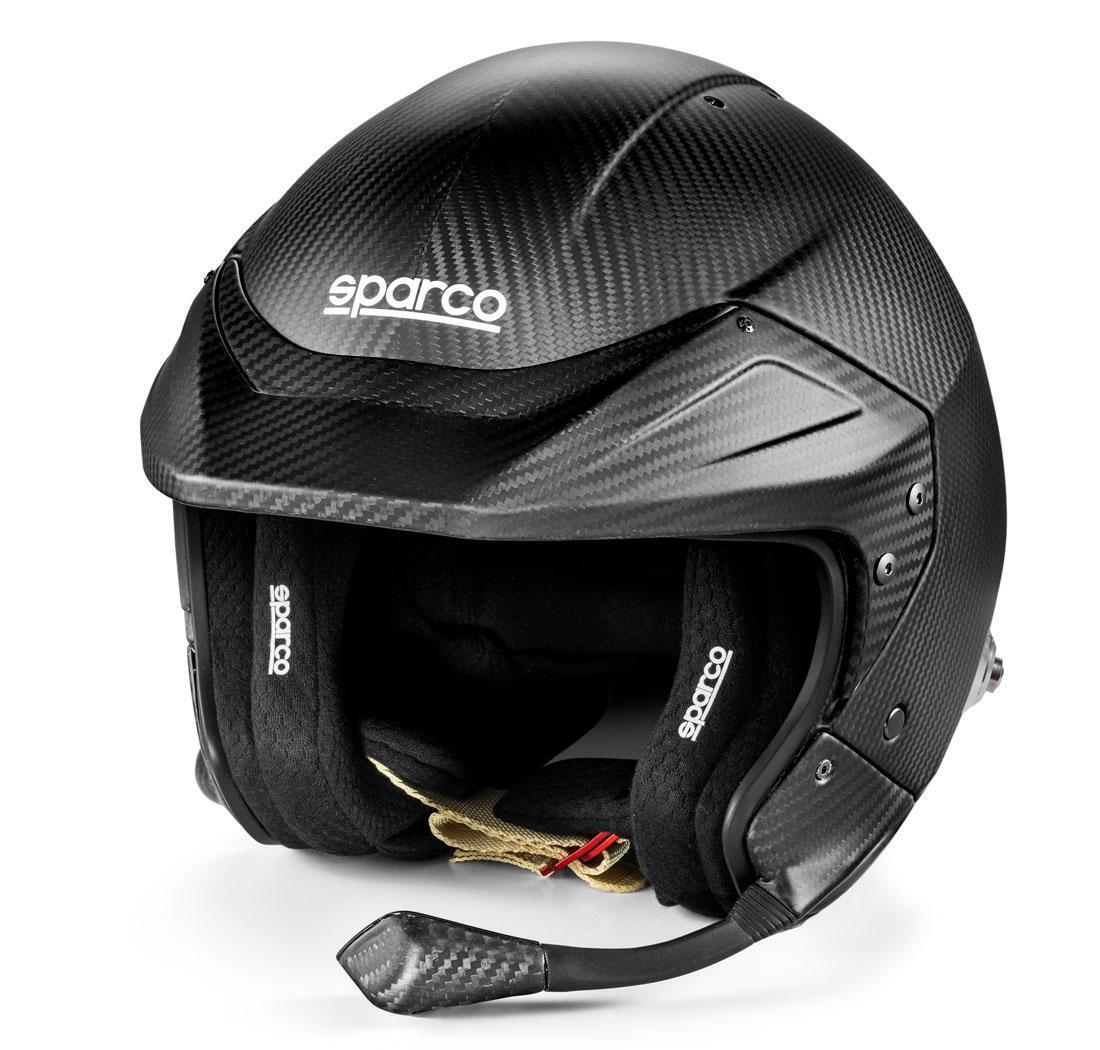 Casco FLUX RJ-i CARBON de Sparco - talla L (60), negro interior negro