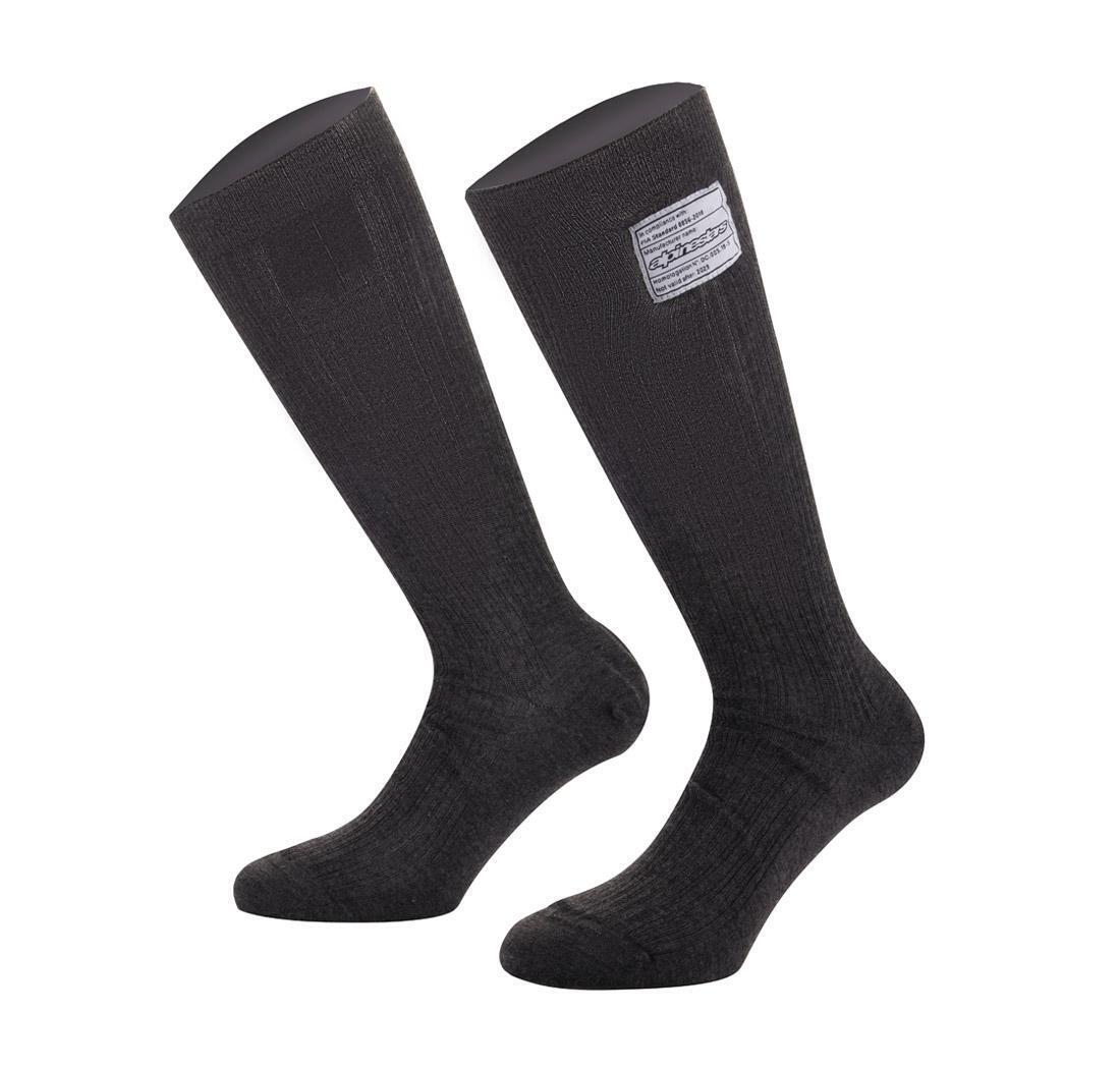RACE V4 SOCKS BLACK   L