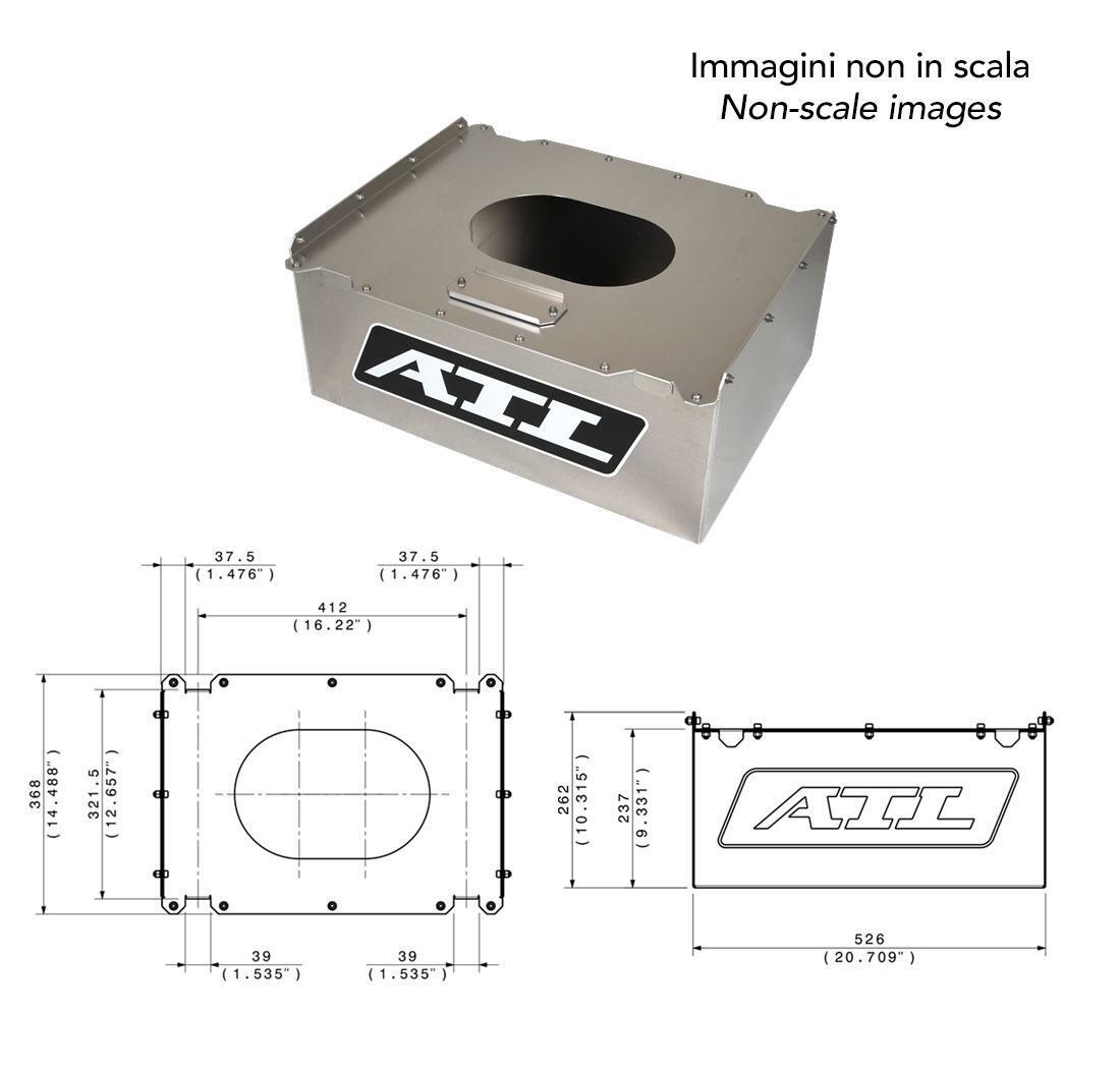 Contenedor aluminio depósito gasolina CN-AA-040 de ATL (30 litros)