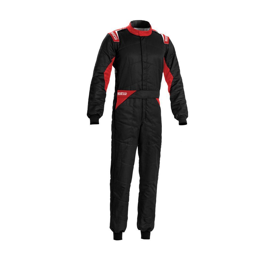 Mono SPRINT 2022 de Sparco, negro/rojo talla 48