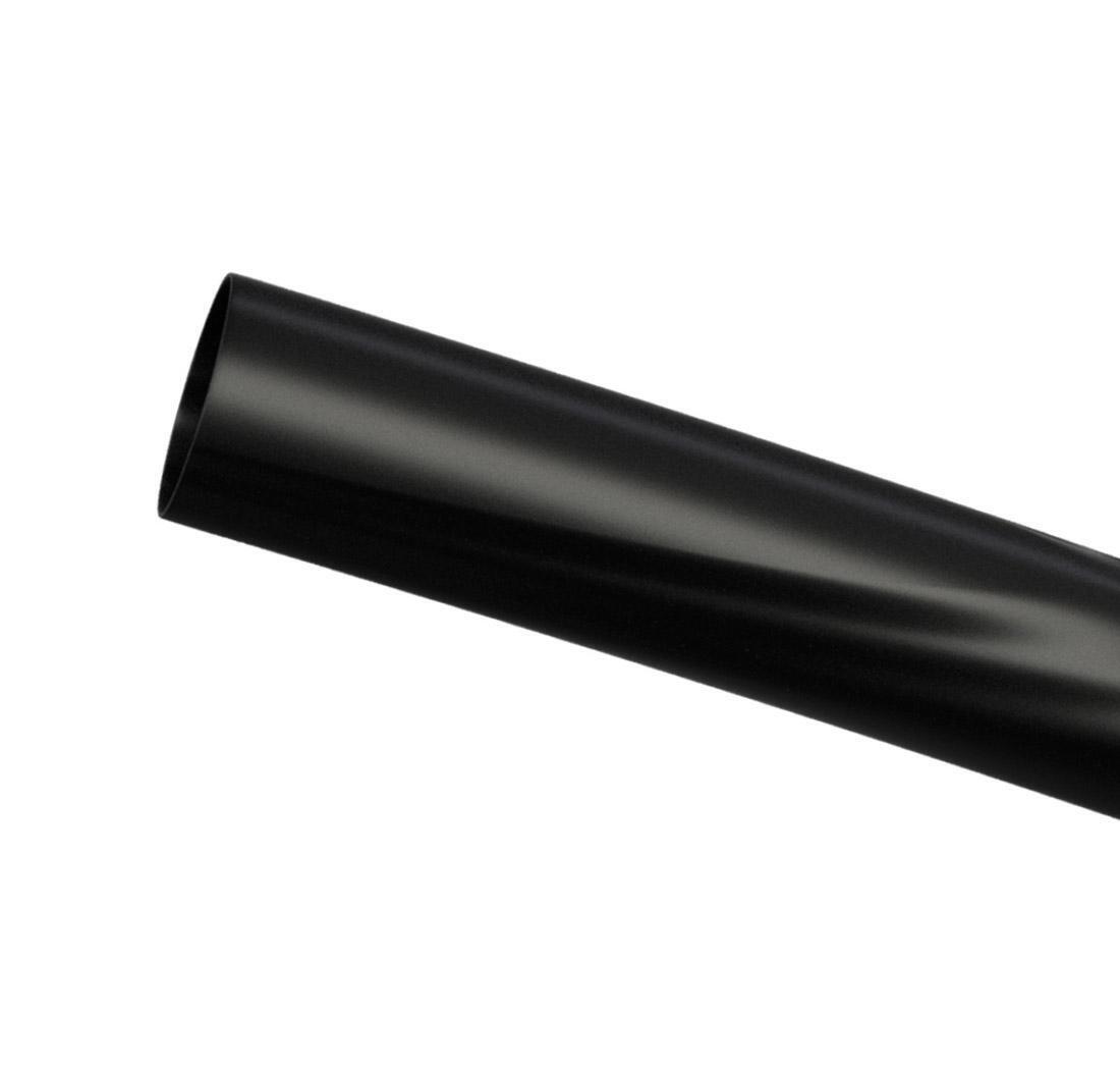 Black reinforced plastic tube