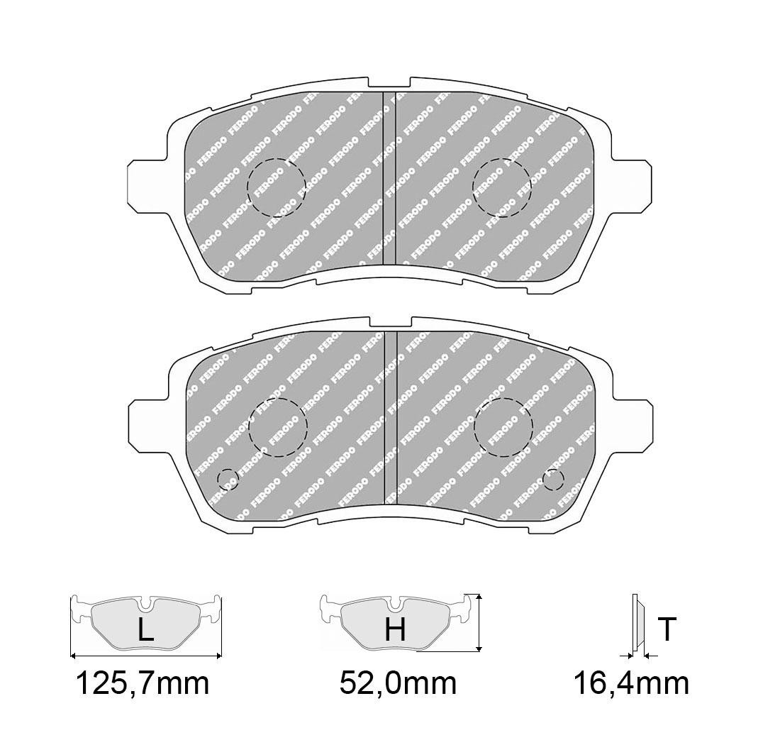 Plaquettes de frein FERODO Modèle FCP4426