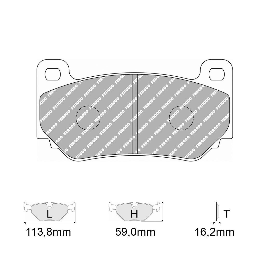 4 brake pads set - FERODO