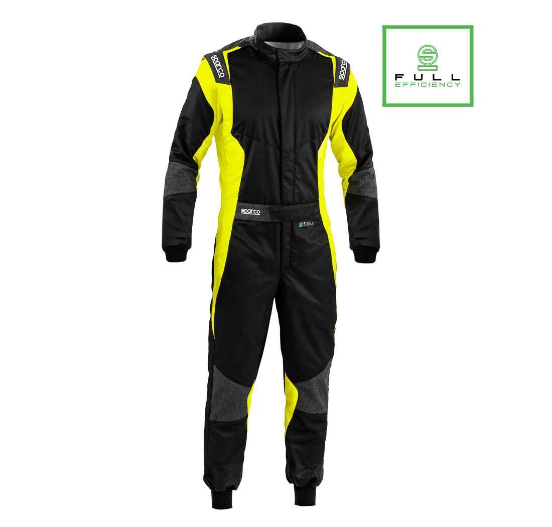 Mono FUTURA de Sparco, negro/amarillo fluo, talla 48