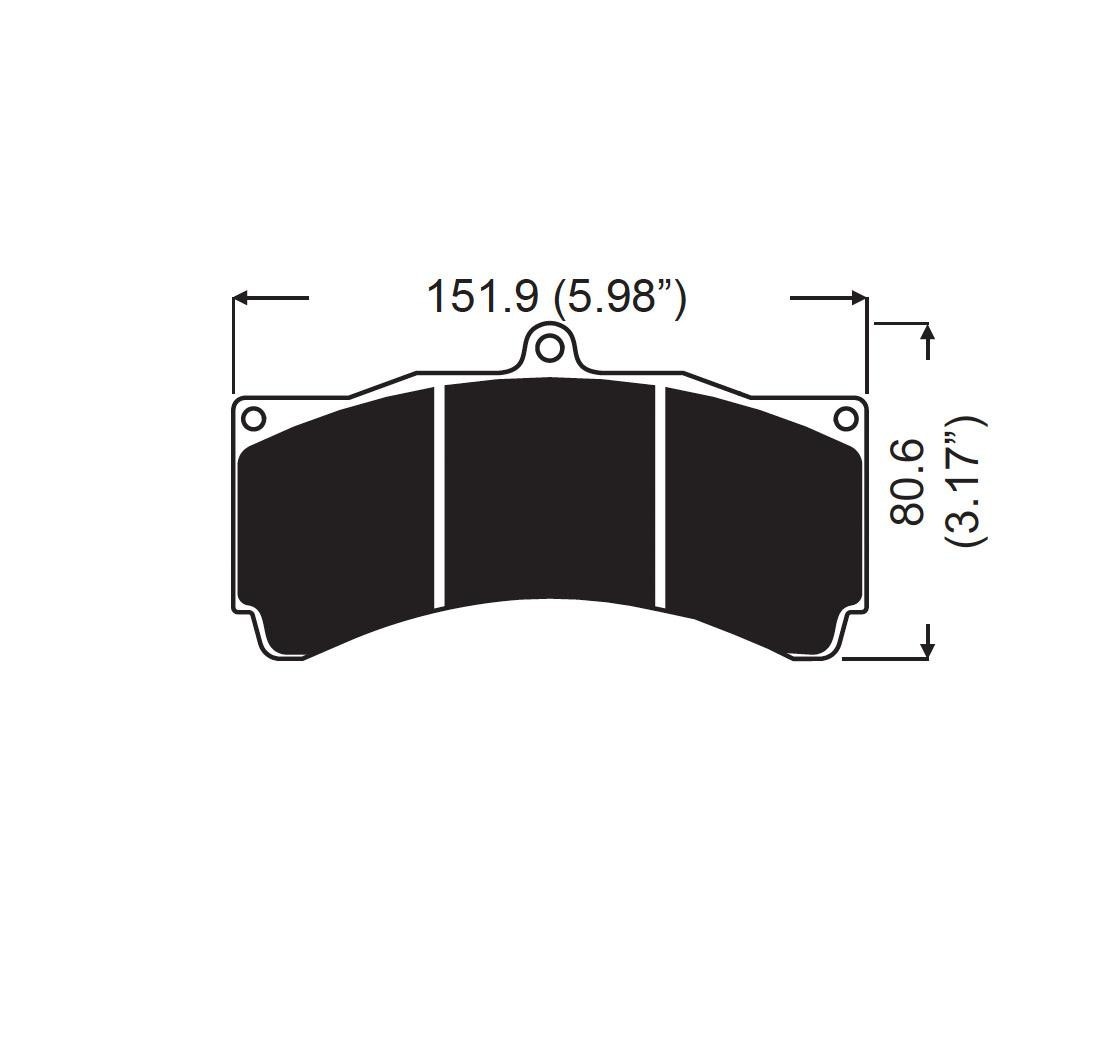 Conjunto de 4 pastillas de freno, AP RACING