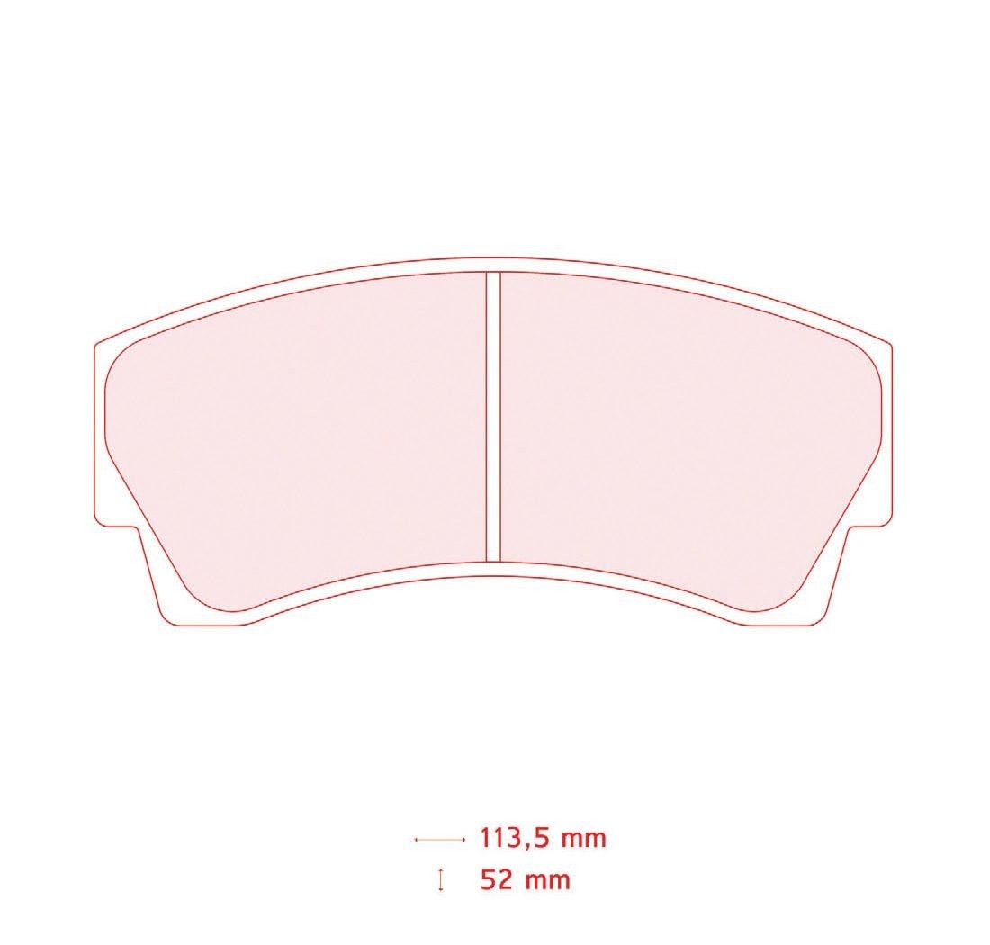 Plaquettes de frein CARBONE LORRAINE Modèle FRP219