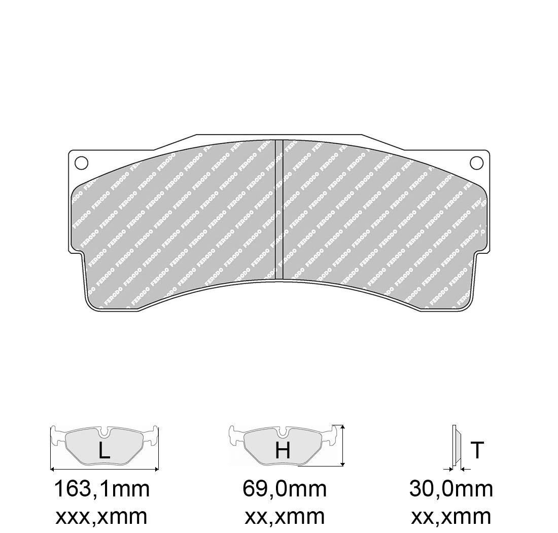 4 brake pads set - FERODO