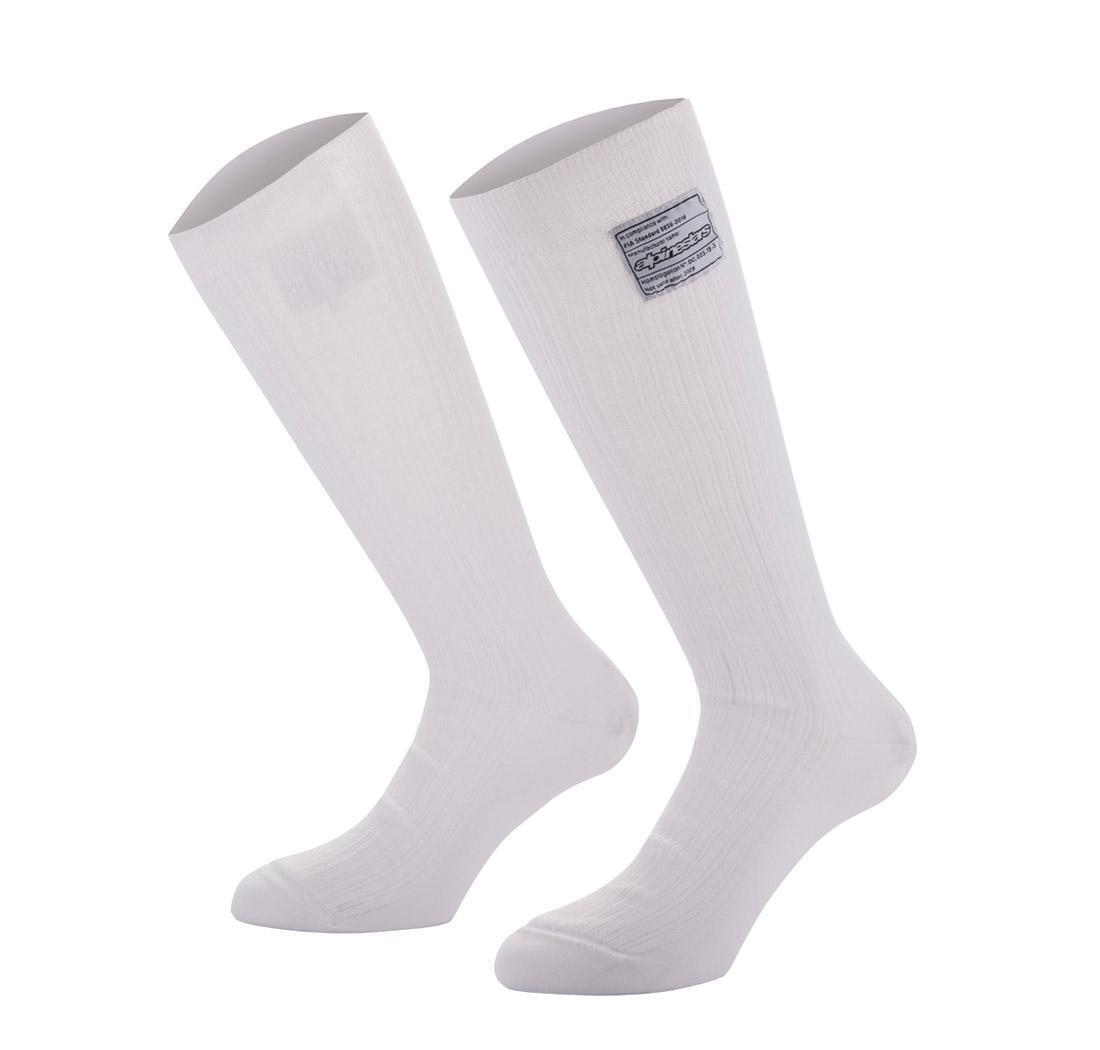 RACE V4 SOCKS WHITE   L