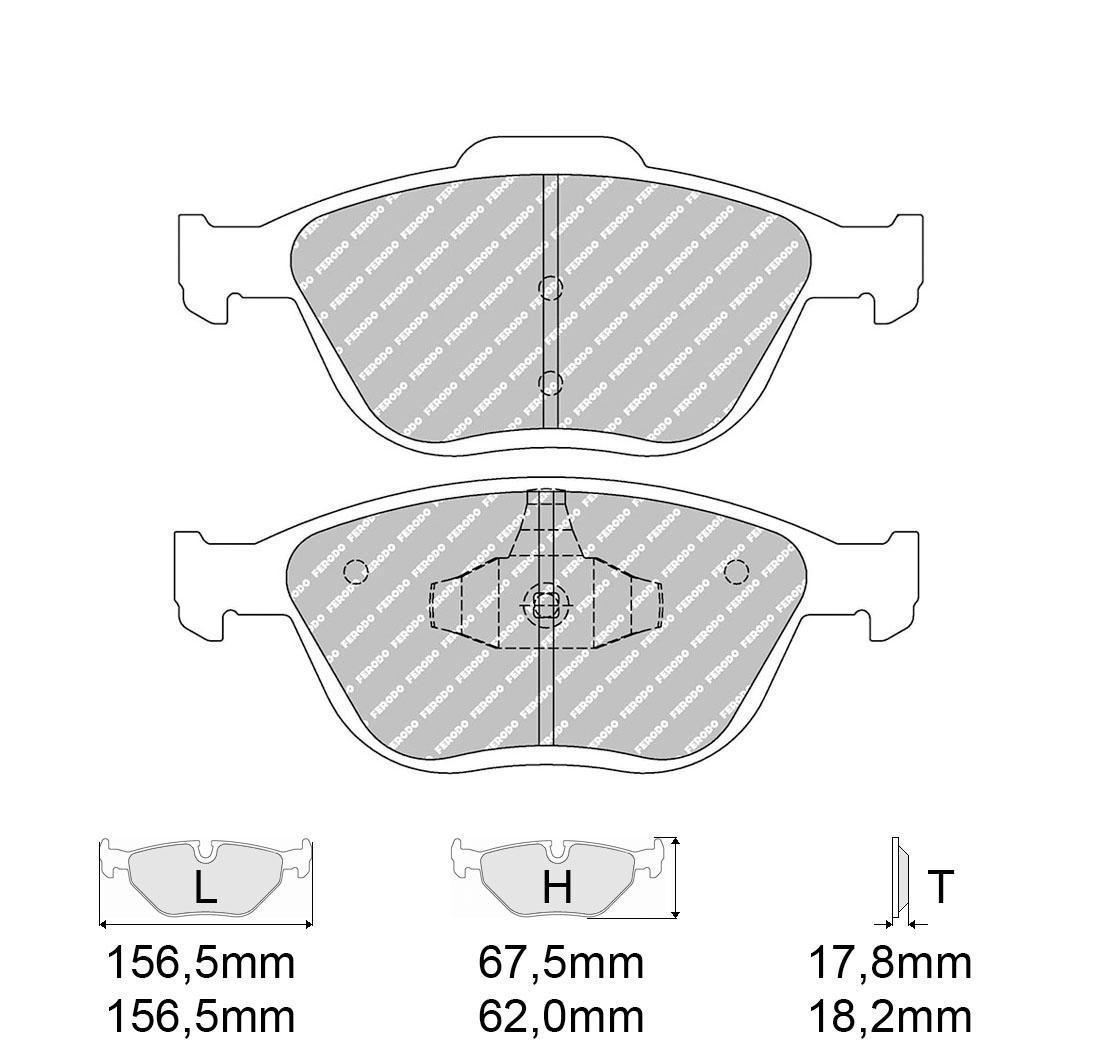 Brake Pads FERODO FCP1568 Model