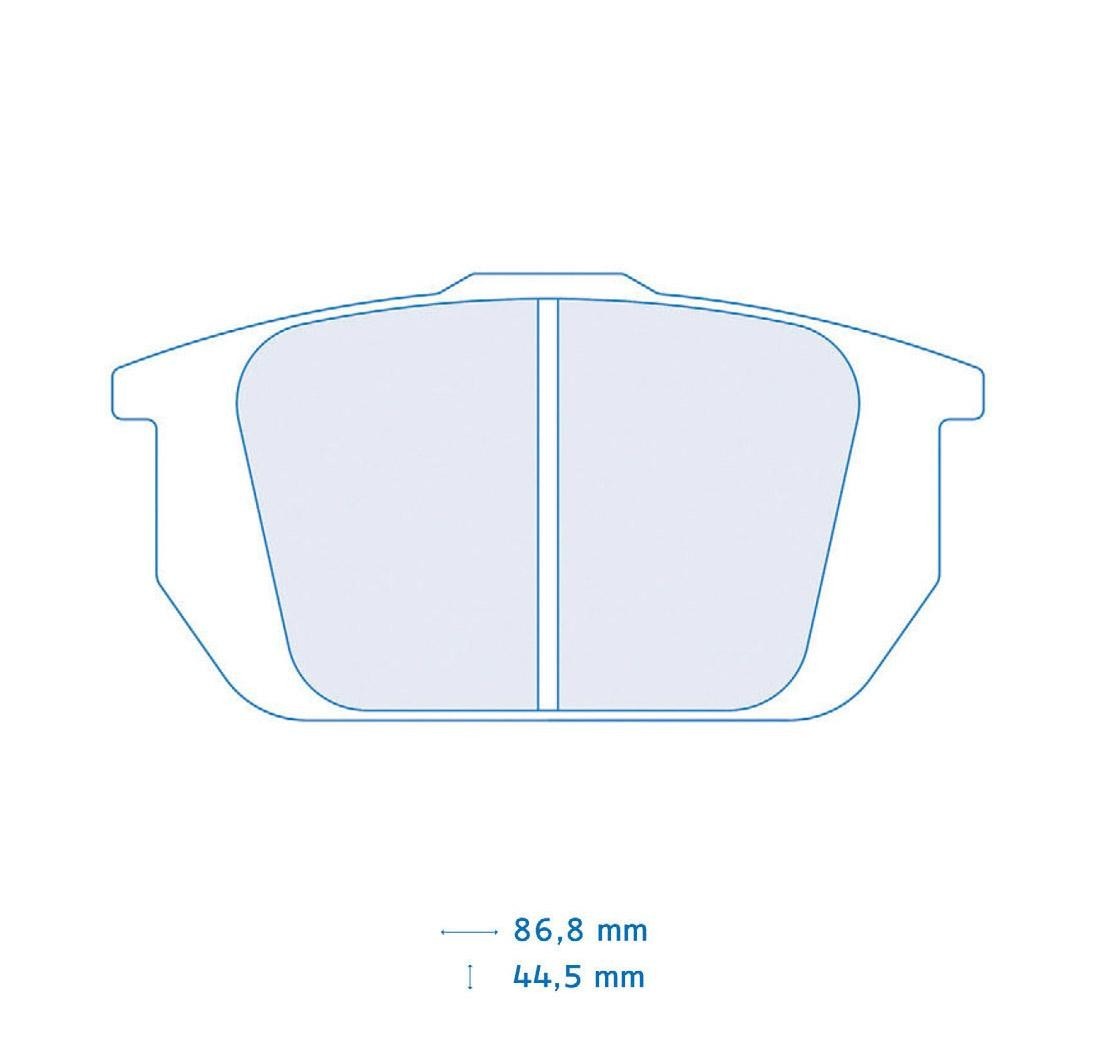 Brake Pads CARBONE LORRAINE FCP409 Model