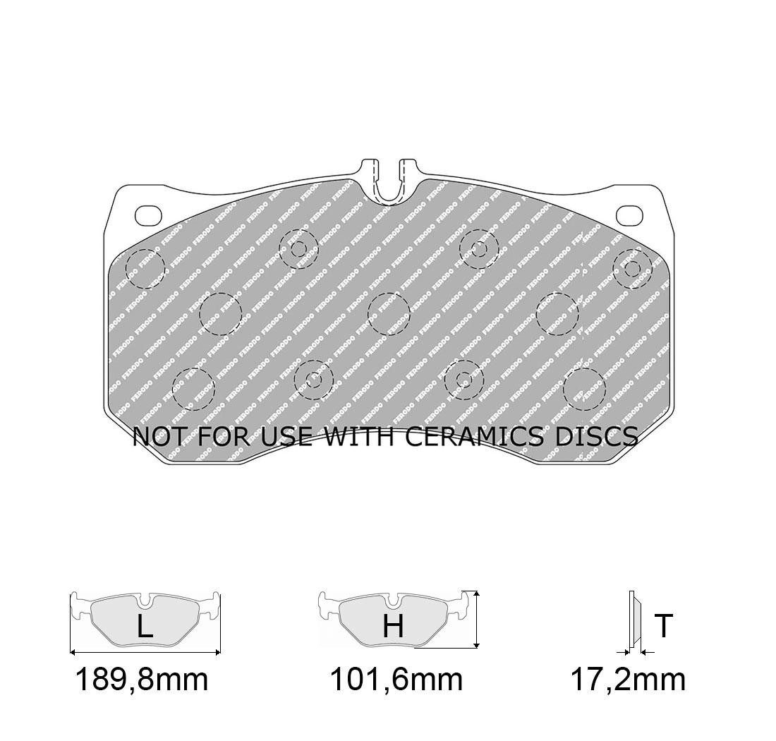 Plaquettes de frein FERODO Modèle FCP4466
