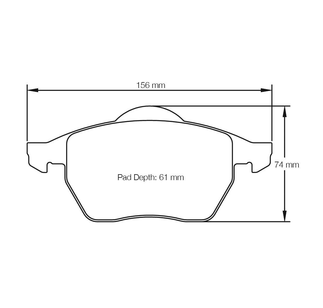 Brake Pads PAGID FCP590 Model
