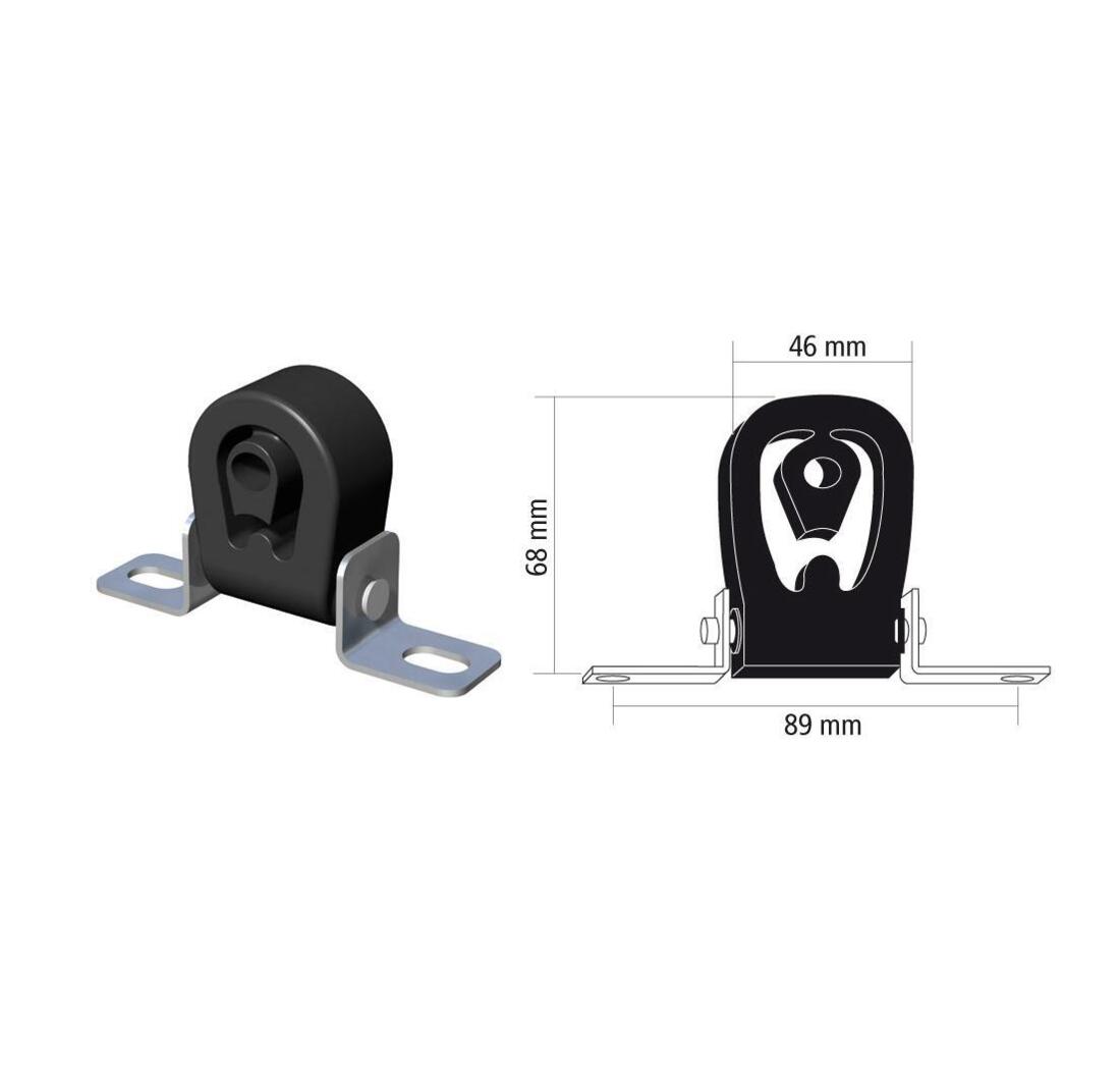 Rubber-metal element