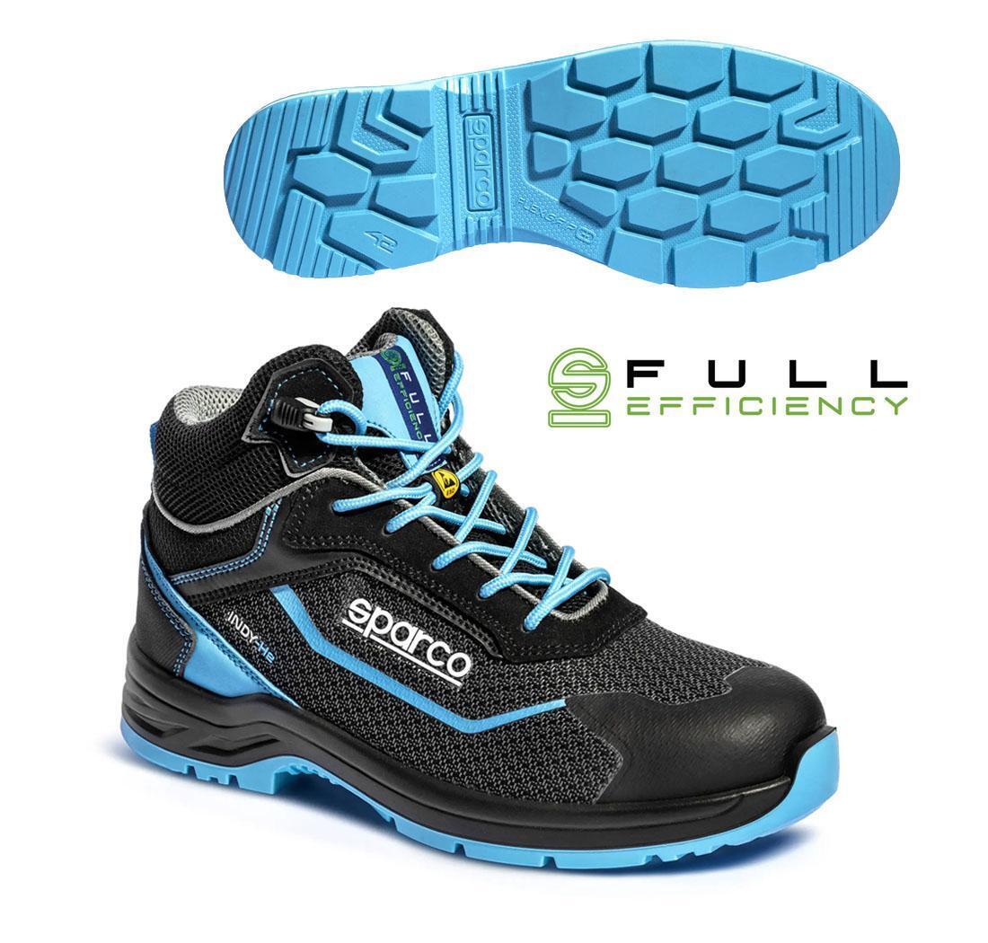 Chaussure de sécurité Sparco INDY-e SUNNY Noir blu ciel - 35