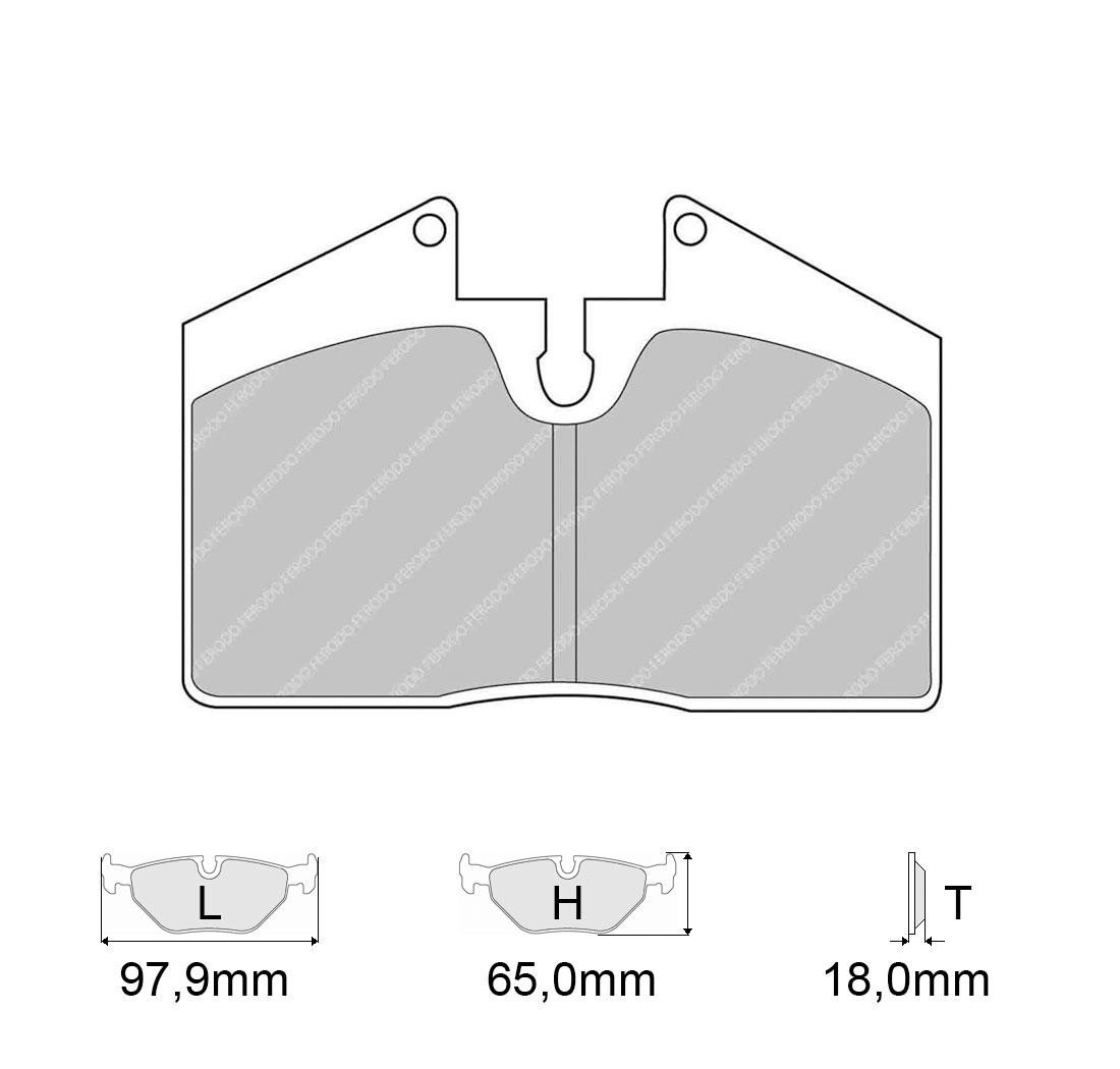 4 brake pads set - FERODO