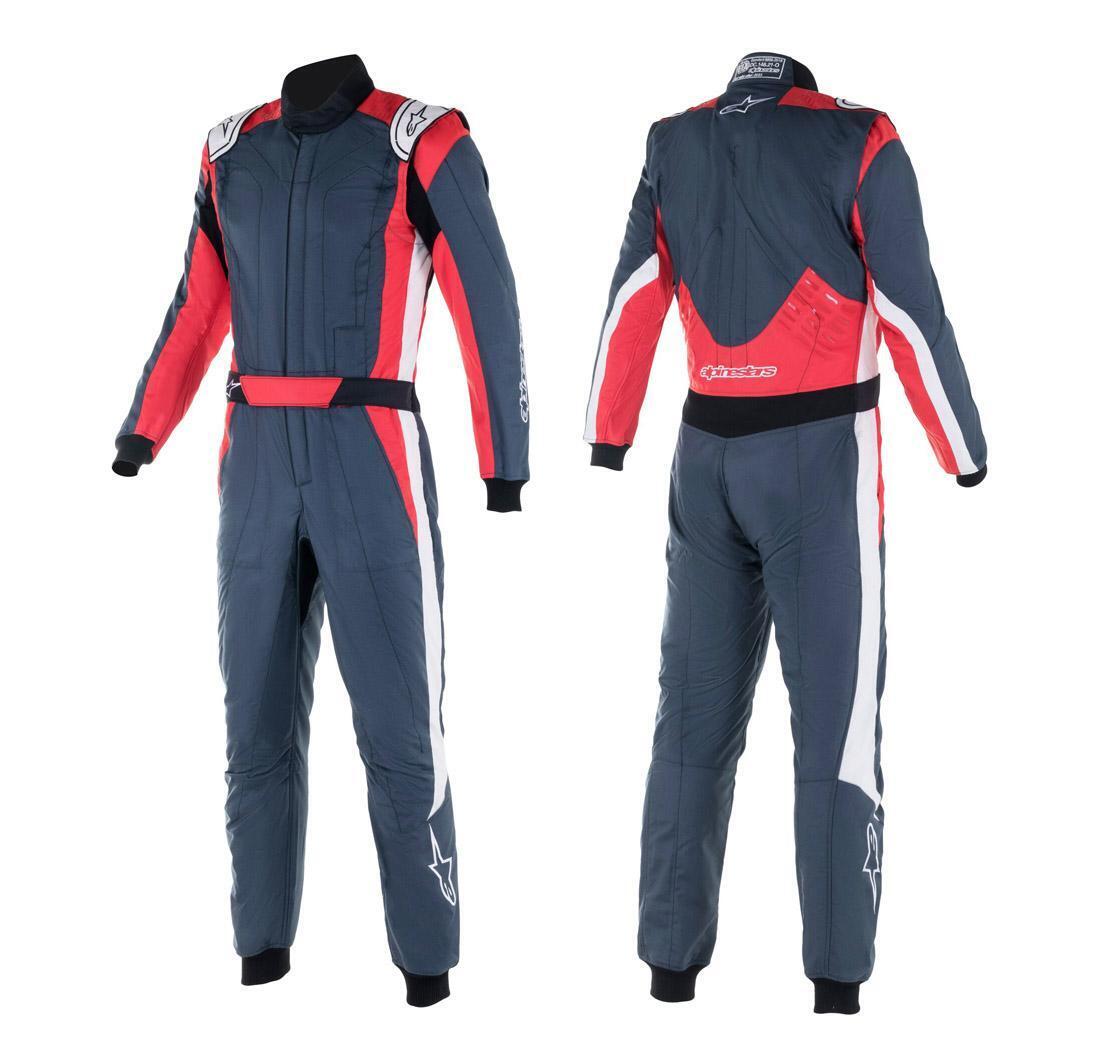 Mono Alpinestars GP PRO COMP v2 gris/rojo/blanco - Talla 44