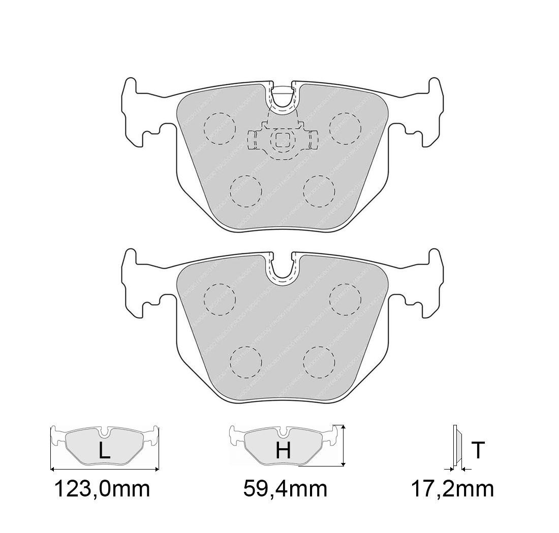 4 brake pads set - FERODO