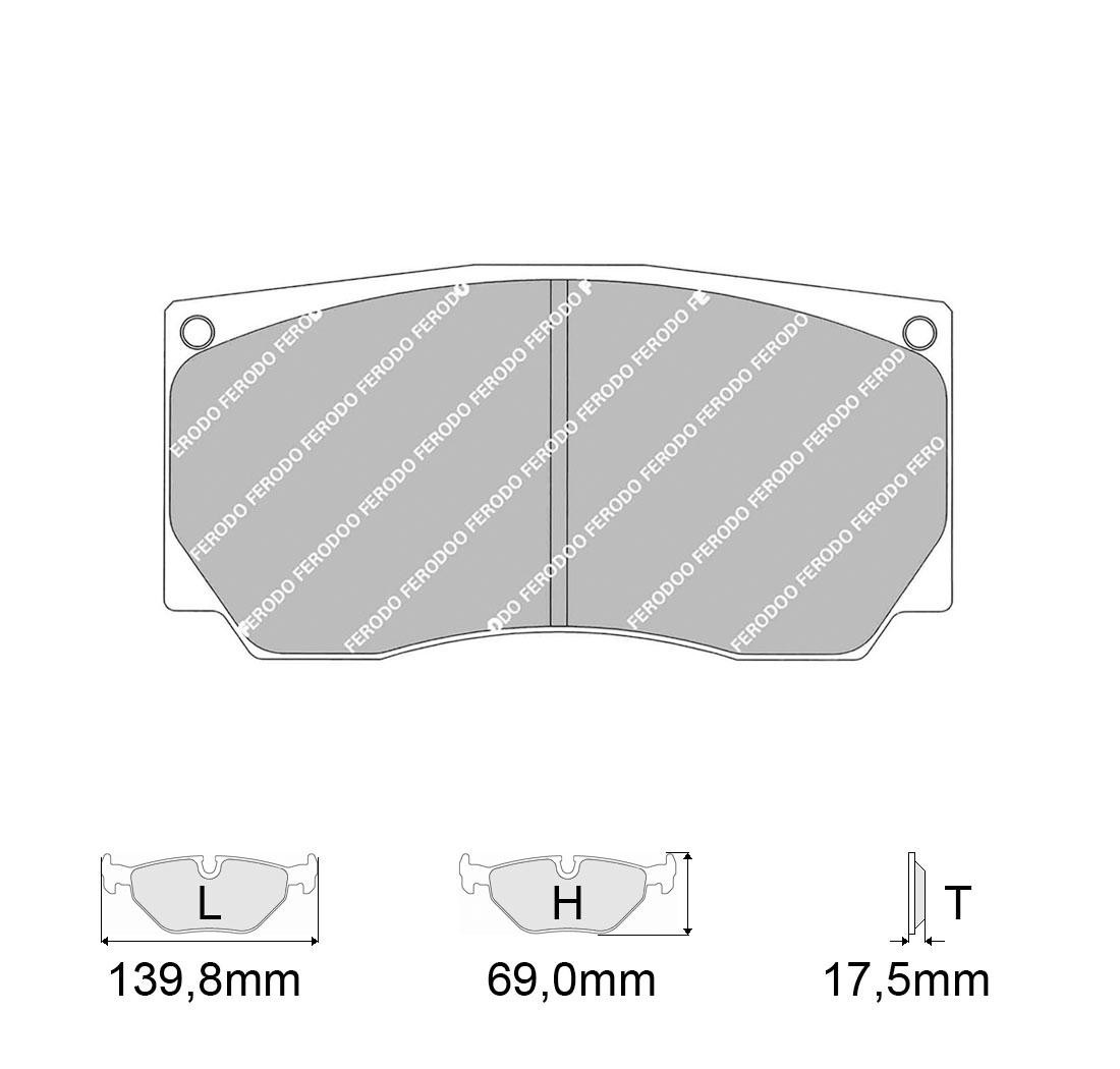 4 brake pads set - FERODO