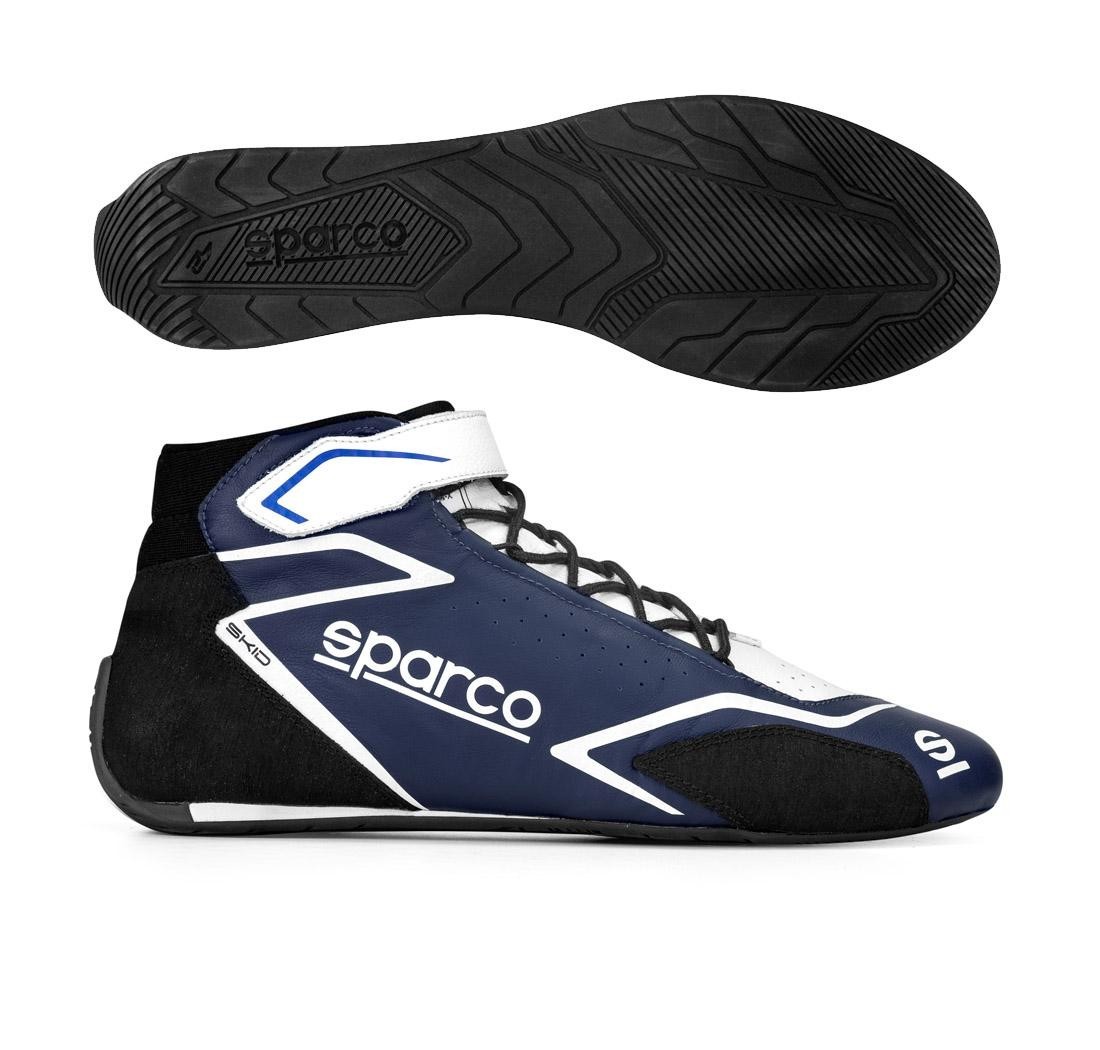 Sparco race shoes SKID, navy blue/white - Size 37