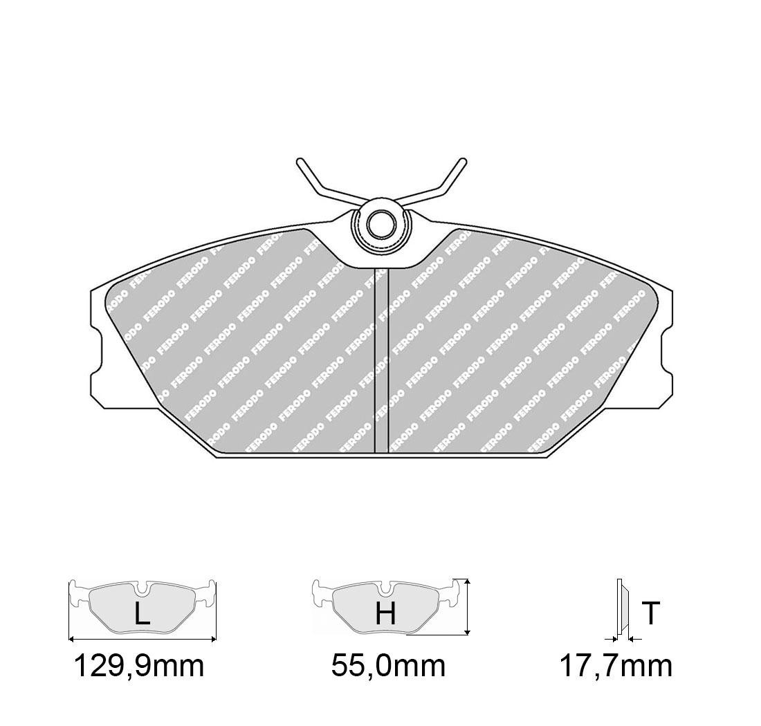 4 brake pads set - FERODO