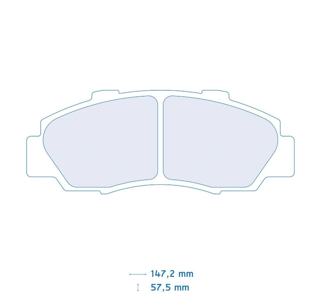 Brake Pads CARBONE LORRAINE FCP905 Model