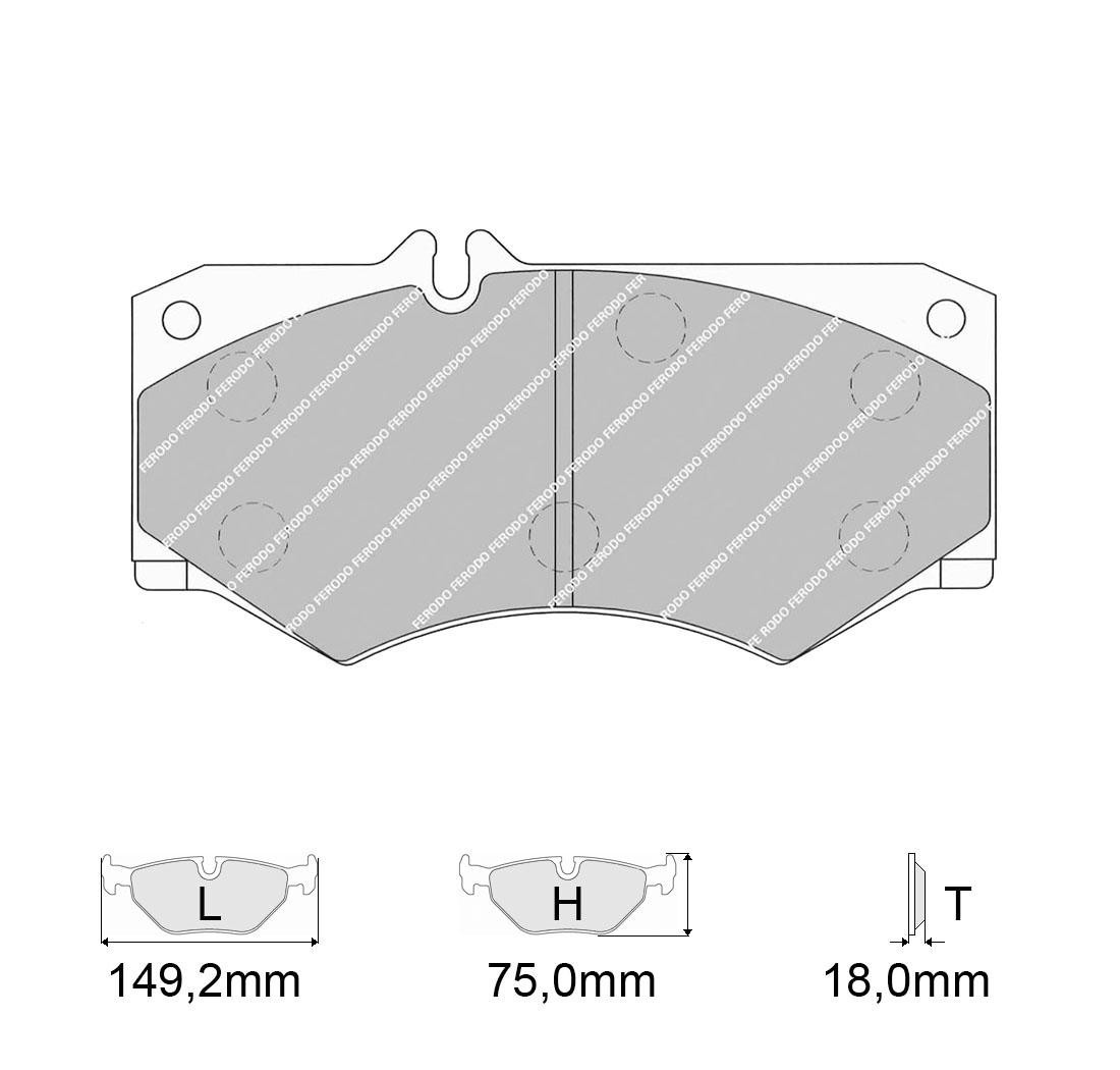 Conjunto de pastillas de freno, FERODO