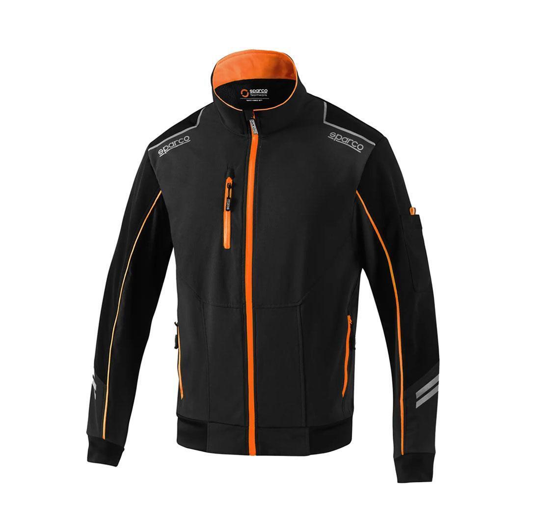 Chaqueta corta viento TECH LIGHT-SHELL Austin - negro/naranja fluo L