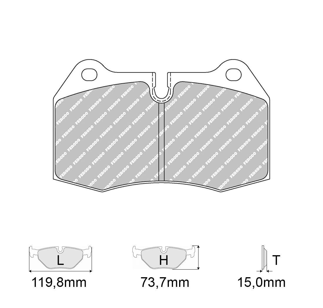 Plaquettes de frein FERODO Modèle FCP1561