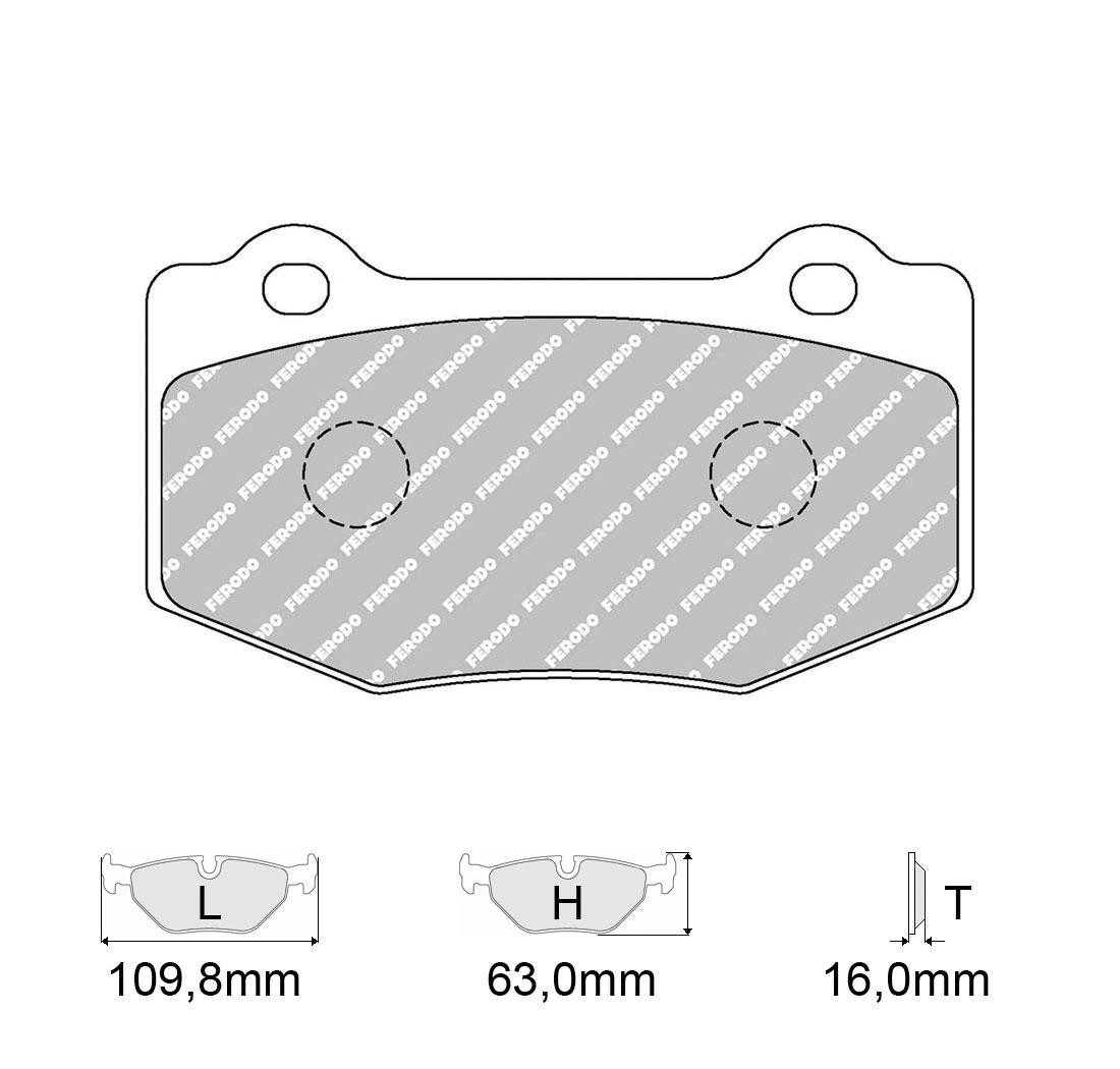 Plaquettes de frein FERODO Modèle FRP3137