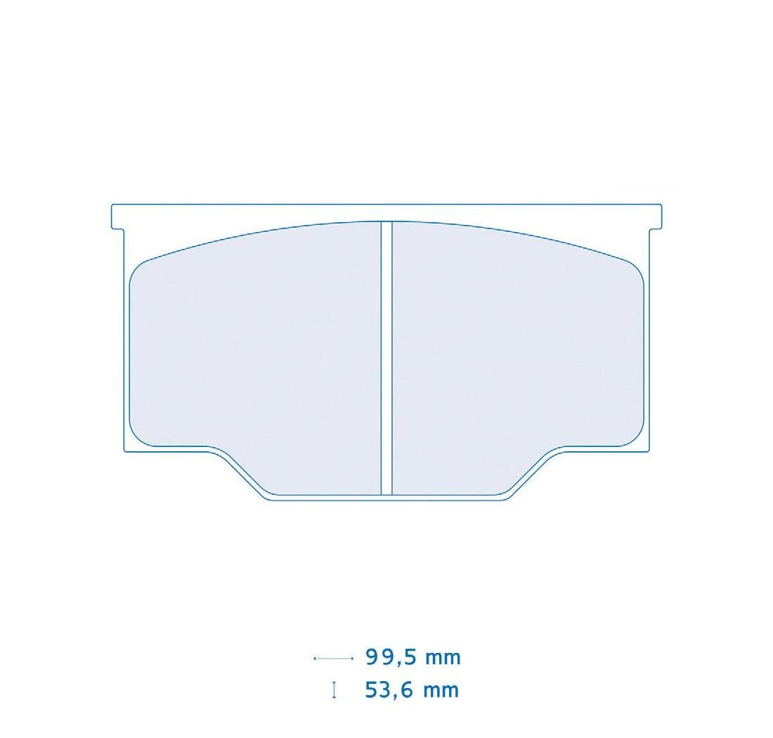 Set de 4 pastillas de freno - Carbone Lorraine